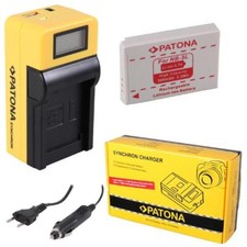 Batteria Patona + Caricabatteria Synchron per Canon PowerShot S100,S110