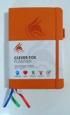 NEW/OPEN BOX - Clever Fox Non-Dated Planner (ORANGE)