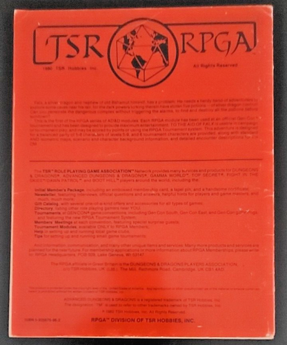 TSR RPGA Module R1 To the Aide of Falx, vintage, Dungeons and Dragons, D&D - Picture 8 of 8