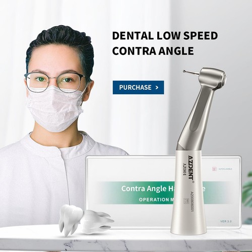 AZDENT Dental Low Speed Straight/Air Motor/Contra Angle Handpiece 2Holes/4Holes - Picture 18 of 58