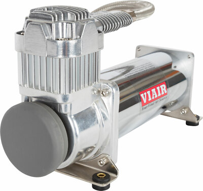 VIAIR 44432 Dual Air Suspension Compressor Kit 444c Chrome VIAIR 44432 Dual Air Suspension Compressor Kit 444c Chrome