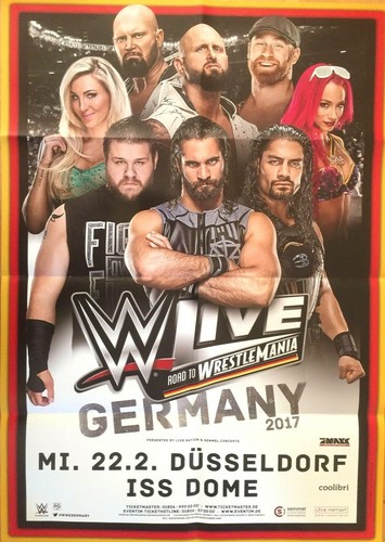 WRESTLING 2017 DÜSSELDORF - orig. Tour Poster -Tour Plakat - DIN A1 - F/N
