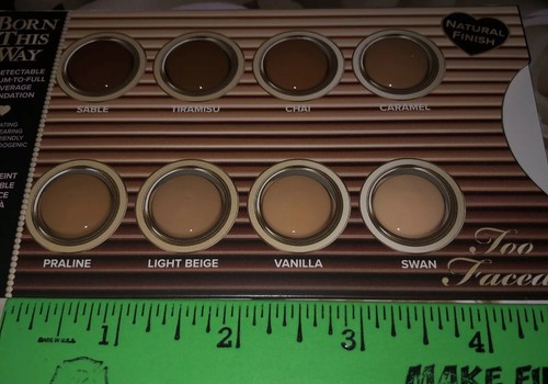 3X TOO FACED BORN THIS WAY Hydrating Foundation 8-Shade Sample Cards - Picture 4 of 11