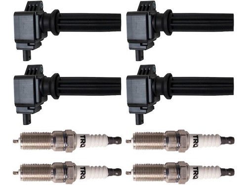 Ignition Coil and Spark Plug Kit For 2012-2017 Ford Edge 2.0L 4 Cyl 2016 YC881JW