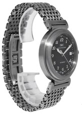 IWC Da Vinci Date Steel Black Dial Mens 37mm Automatic Watch Box/Papers 3528 6