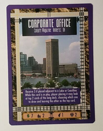 SIM CITY CCG - PROMO CARD - CORPORATE OFFICE - CONJURE MAGAZINE  - Picture 1 of 2