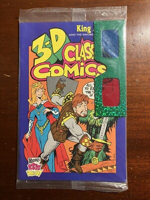 King Arthur 3-D Classic Comics #2 Wendy's 3-D Glasses 1994 Vtg Comic Book SEALED