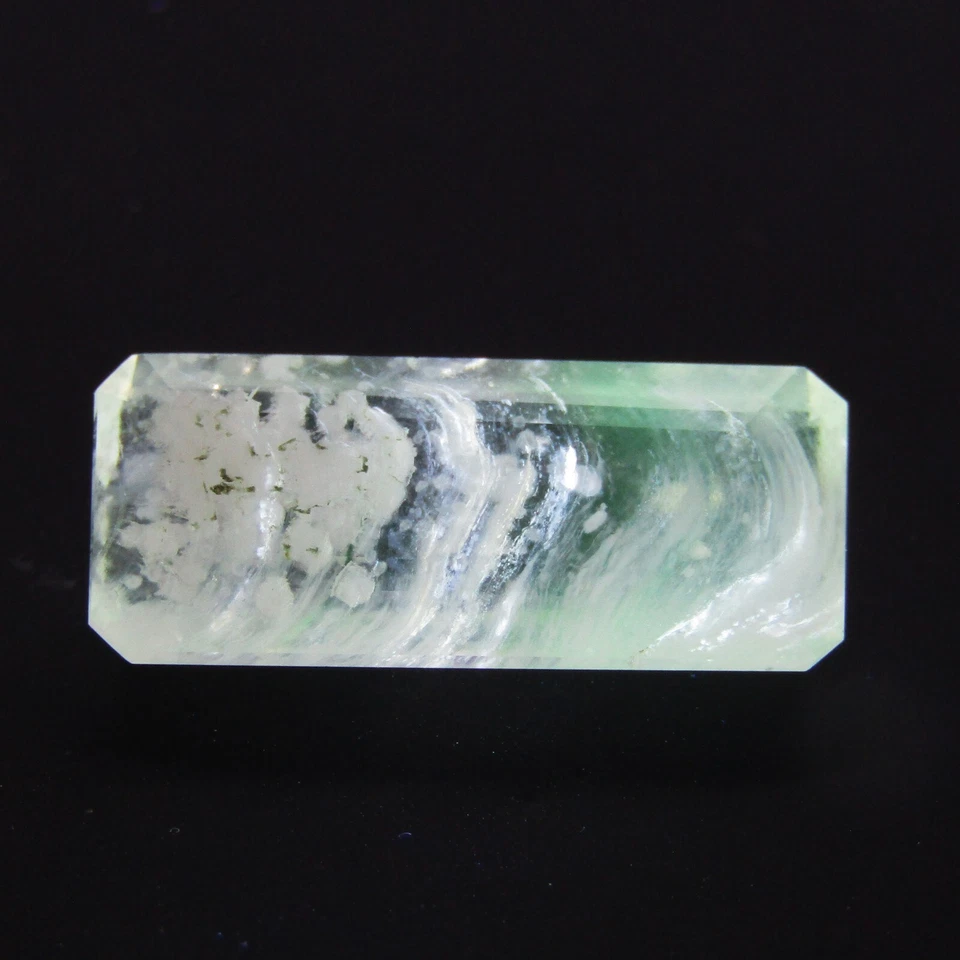 9.68Cts Rarest Natural Phenomenal Color Change Hyalite Opal Emerald Cut Gemstone - Image 2 of 4