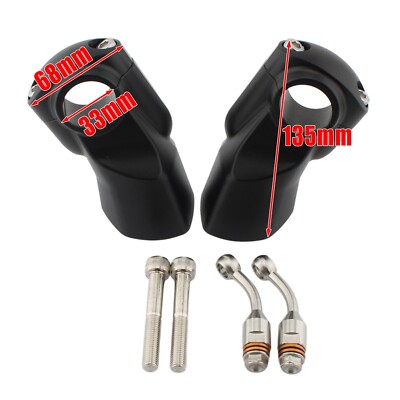 Lenkeradapter Riser Klemmhalterung Für Triumph ROCKET 3R 2019-2024 2020 Schwarz