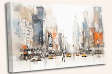 Manhattan Dreams: NYC Canvas Wall Art - Urban Cityscape Decor
