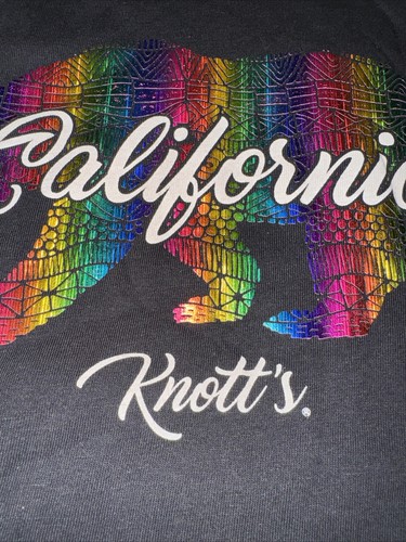 KNOTT'S BERRY FARM Camiseta Mujer Talla Grande Oso California Babydoll Corte Damas Camisa - Imagen 4 de 8