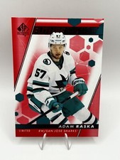 Adam Raska 2022-23 SP Authentic Future Watch Limited Red #175 San Jose Sharks