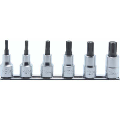 Koken RS4027/6-L60 1/2''Sq. Dr. Bit Socket set 6 Pcs Ribe-CV M5-M16 200 mm