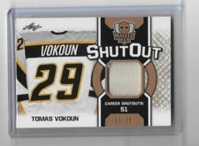 2017 LEAF MASKED MEN TOMAS VOKOUN CAREER SHUT OUT GAME USED MEMORABILIA 20/25