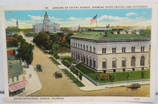 Denver CO United States Mint Colfax Avenue Vintage Postcard c. 1940
