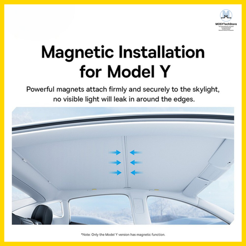 Baseus T-Space Series Car Skylight Sunshade For Tesla Model Y Double Layer - 第 6/6 張圖片
