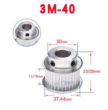 HTD-3M 40 Teeth Timing Belt Pulley BF-type for 10mm 15mm Belt 3D Printer CNC