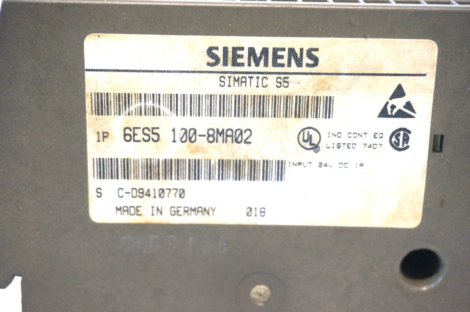 USED SIEMENS 6ES5-100-8MA02 CPU MODULE 6ES51008MA02 - Image 3 of 3