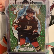 2021-22 Upper Deck Ice Green Parallel Benoit-Olivier Groulx Rookie #111