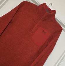 Men's Under Armour Specialist Henley Sweater Size Small Red
