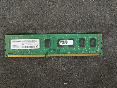 New, Wintec, 3AMO1066D3-2048B, 2GB PC3-8500 DDR3-1066MHz non-ECC Unbuffered CL7