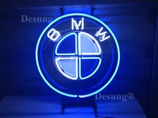 BMW Sports Car Auto Garage Open 17"x17" Neon Light Sign Lamp HD Vivid Printing