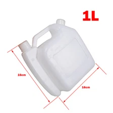 1L Portable Fuel Petrol Oil Mixing Bottle 25:1/50:1 2-Stroke Chainsaw Strimmer