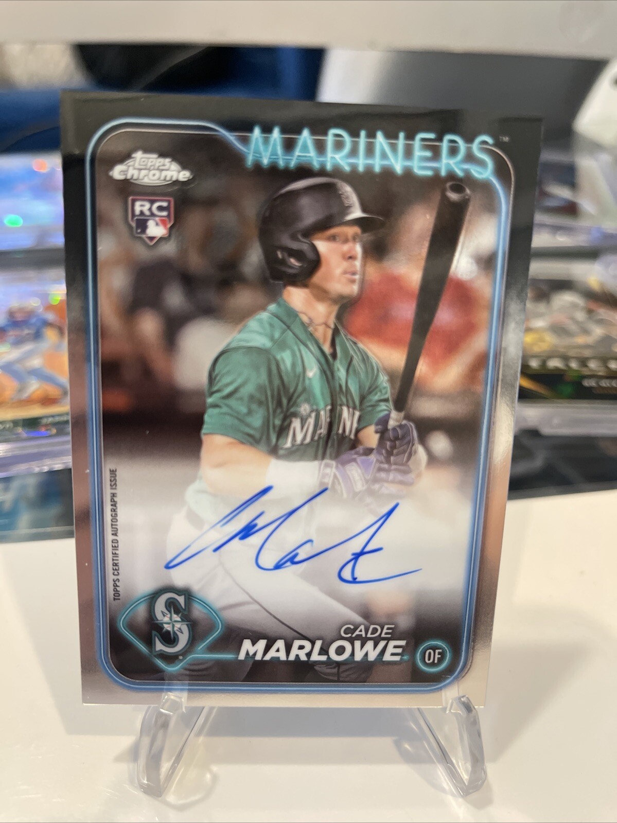 ⚾️2024 Topps Chrome Cade Marlowe Rookie RC Auto On Card Auto Mariners 🔥