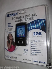 BRAND NEW Sealed Jensen SMPV-2GBUB (2 GB) Digital Media Player