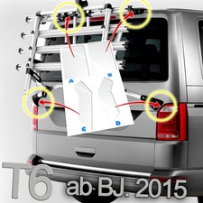 Schutzfolie für Fahrradträger Heckträger Fahrrad VW T6 Bulli Bus (ab BJ. 2015)