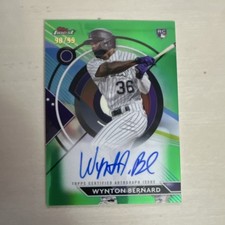 Topps 2023 Finest Finest Autographs #FA-WBE Wynton Bernard Auto RC /99 Rockies