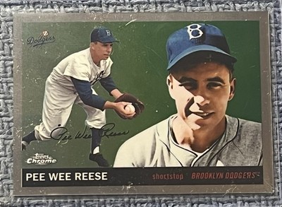 2025 Topps Chrome Platinum Anniversary Pee Wee Reese Never Were SSP Dodgers