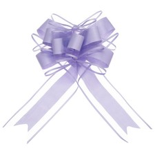 20pcs 9" Large Pull Bow Gift Wrapping Big Organza Bows Ribbon Purple