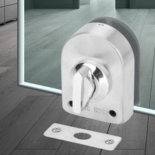 Serrure de porte en verre à bouton rotatif pour portes vitrées de 8 à 12 mm e