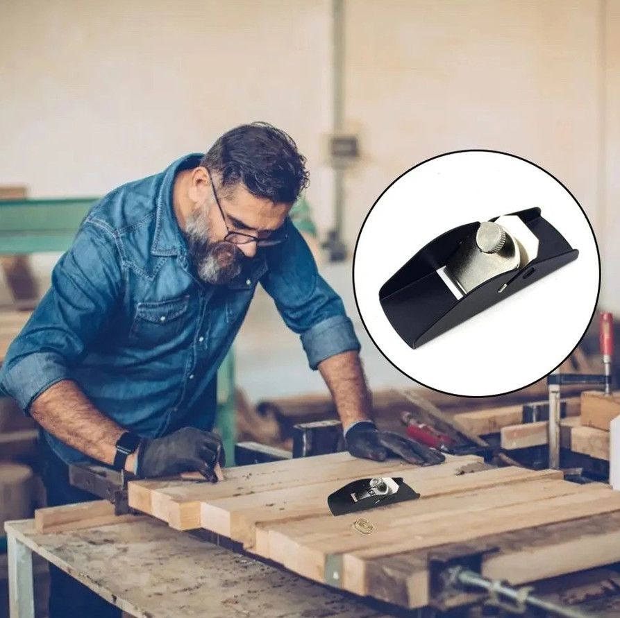 1pc Mini Wood Planer Hand Tool Aluminum Alloy Carpentry Trimming Plane - NEW