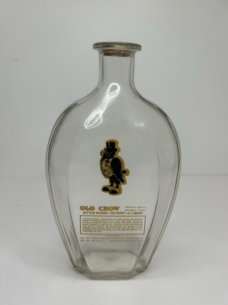 Vintage Old Crow Kentucky Straight Bourbon Whiskey Bottle | eBay