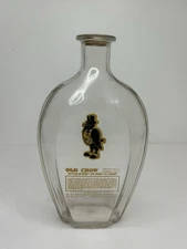 Vintage Old Crow Kentucky Straight Bourbon Whiskey Bottle