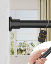 50-410cm Heavy Duty Shower Curtain Pole Extendable for Bathroom Closet Window