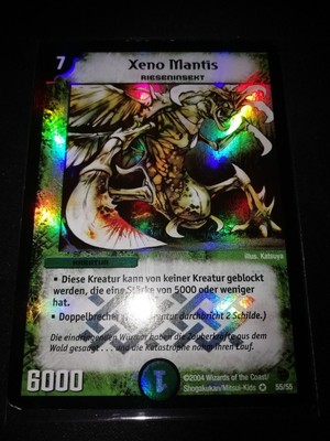 DM02 55/55 Xeno Mantis Duel Masters German Very Rare EX- Holo Foil tcg ccg