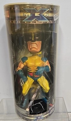 2002 X-Men Wolverine Marvel Way Out Toys Talking Light Up Eyes Bobble Head Rare