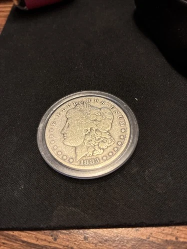 Morgan Silver Dollar 1883 CC Very Fine Details.
