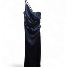 Davids Bridal  Signature Charmeuse Draped One-Shoulder Bridesmaid Dress Size 4
