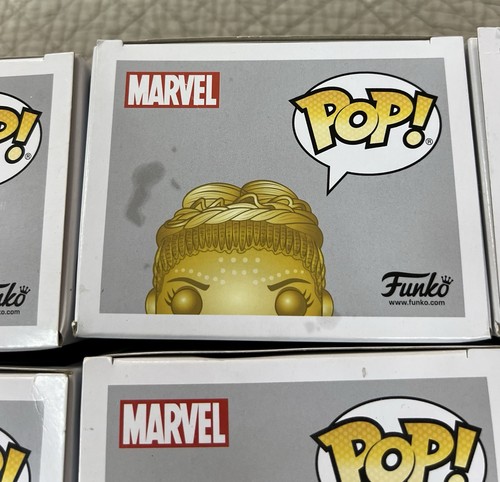Funko Pop Marvel Konvolut 10 Gold Chrome Figuren - Bild 22 von 24