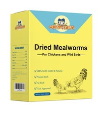 10lb Dried Mealworms for Wild Birds Chickens Feed for Laying Hens,Ducks,Repti...