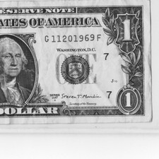 $1 BIRTHDAY NOTE "11201969"; NOVEMBER 20, 1969