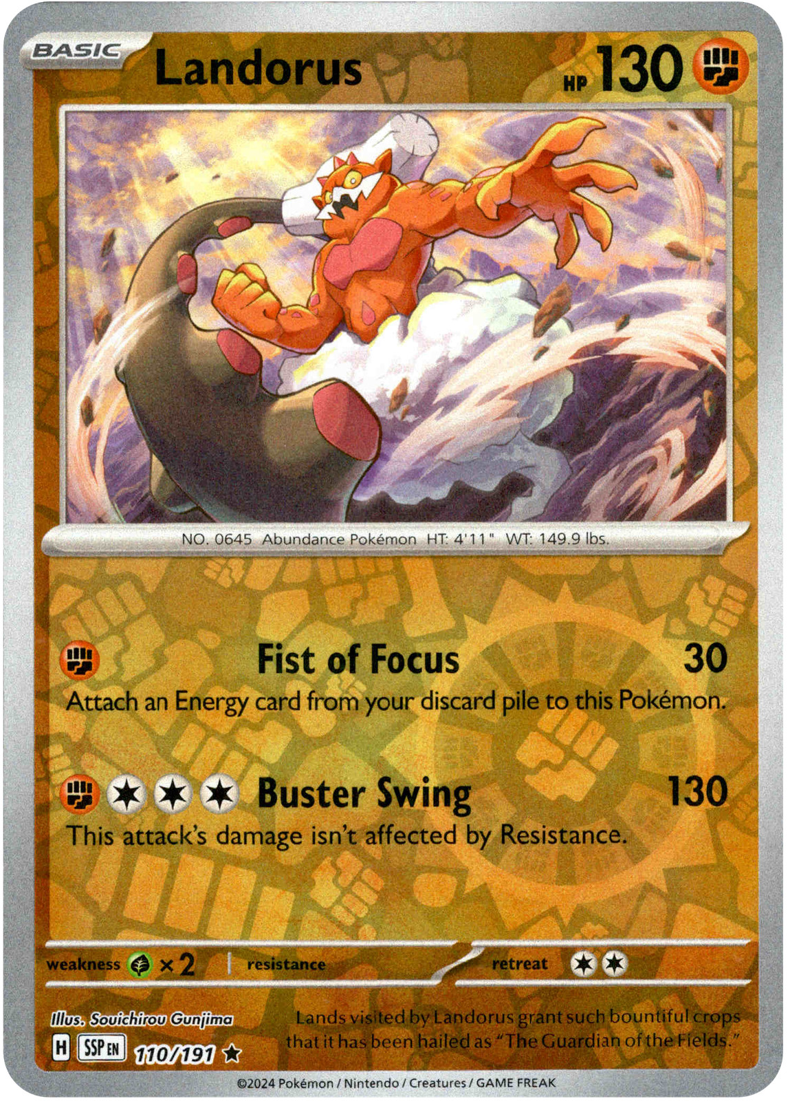 Landorus - 110/191 - Surging Sparks - Reverse Holo