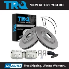 TRQ Brake Pad & Rotor Kit Premium G-Coated Ceramic Fits INFINITI Nissan