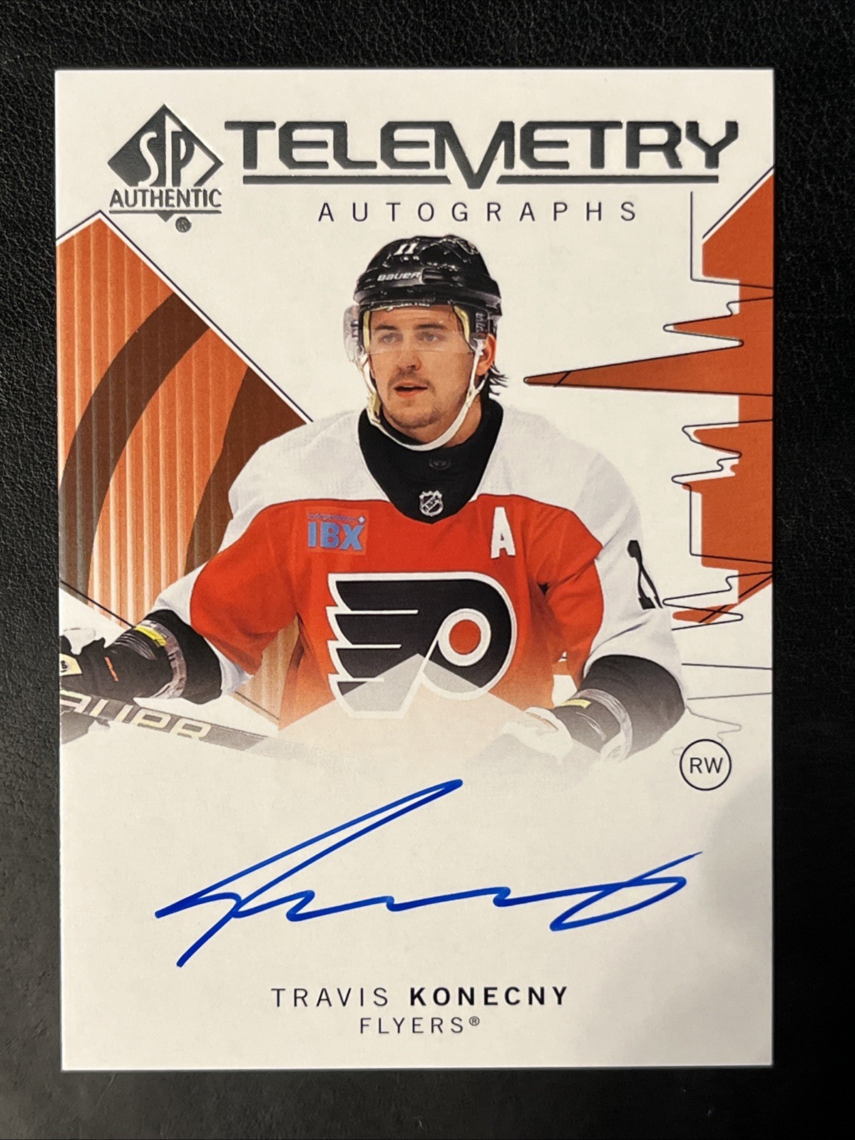 Travis Konecny 2024-25 UD SP Authentic Telemetry Auto Short Print Flyers
