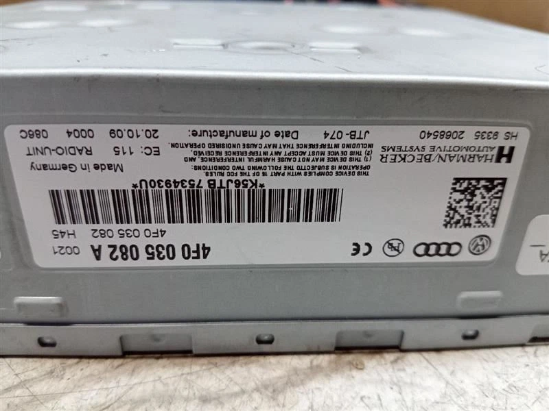 Equipo de audio receptor de radio montado en el maletero radio compatible con 09-12 AUDI Q5 176298 Foto 3 de 4