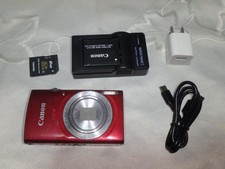 1day ship works fine EXC Canon IXY 200 Red Digital Camera IXUS 185 f/Japan